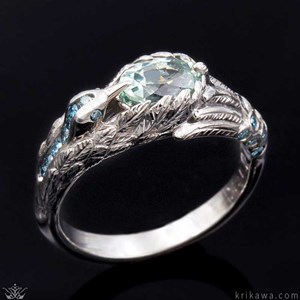 Hummingbird Engagement Ring 