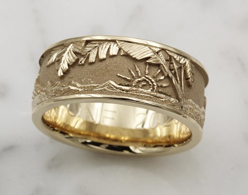 custom journey wedding ring