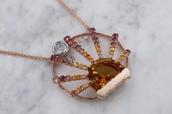 custom pendant from your own stones jewelry