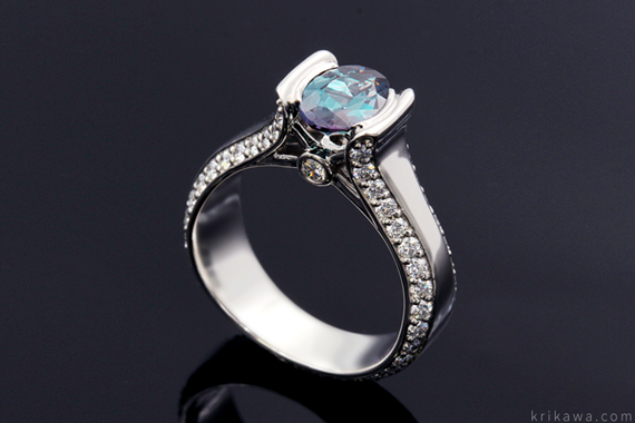 Alexandrite Engagement Ring