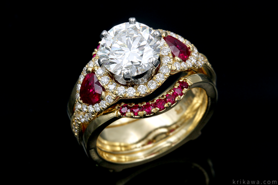 Ruby in Engagement Ring
