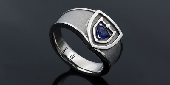 stainless steel custom wedding band
