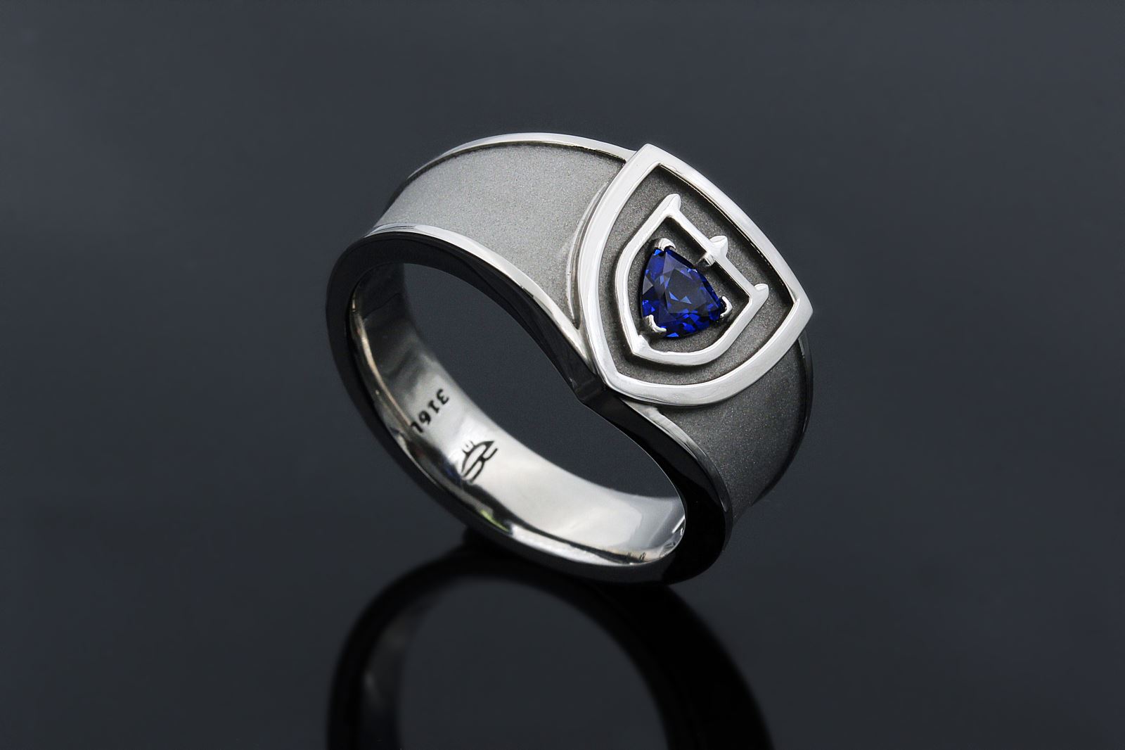 stainless steel custom wedding band