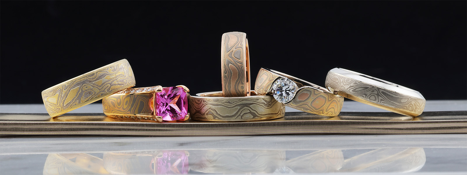 Six Krikawa Mokume Flavors