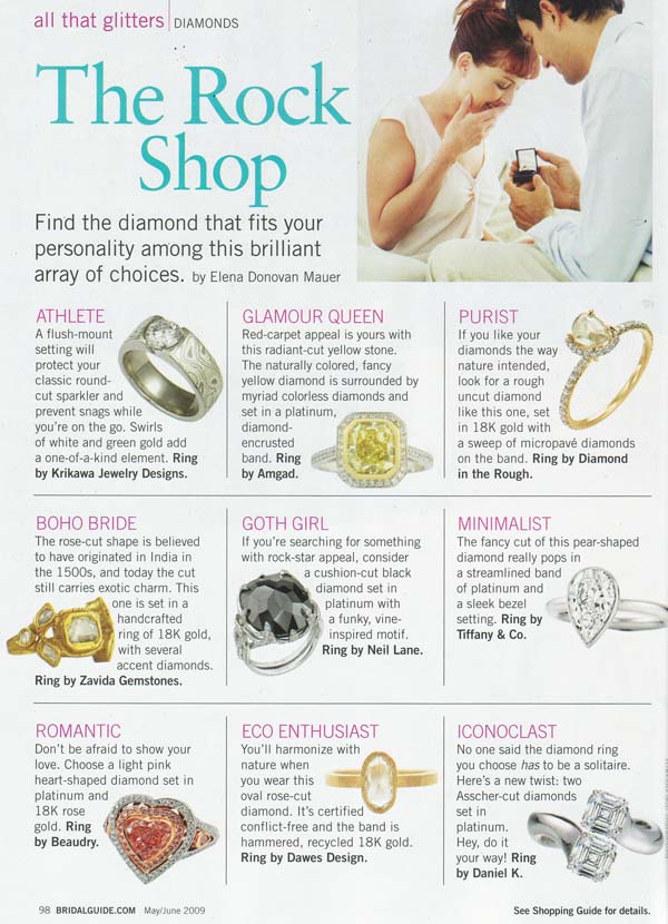 The Rock Shop Bridal Guide May 2009 The Rock Shop Article