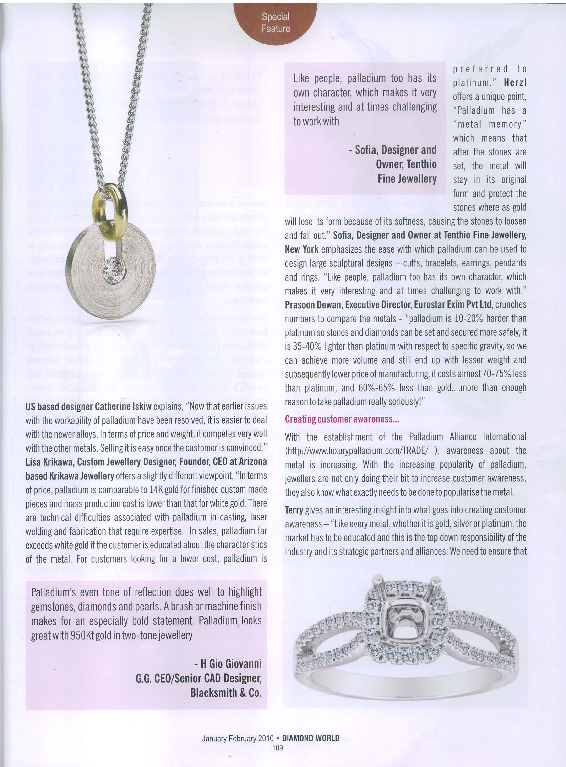 Diamond World Palladium Article Jan Feb 2010