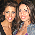 Samantha Harris Margarita Hirapetian Wearing Krikawa Earth Pendant with Sam Harris LA Fashion Week