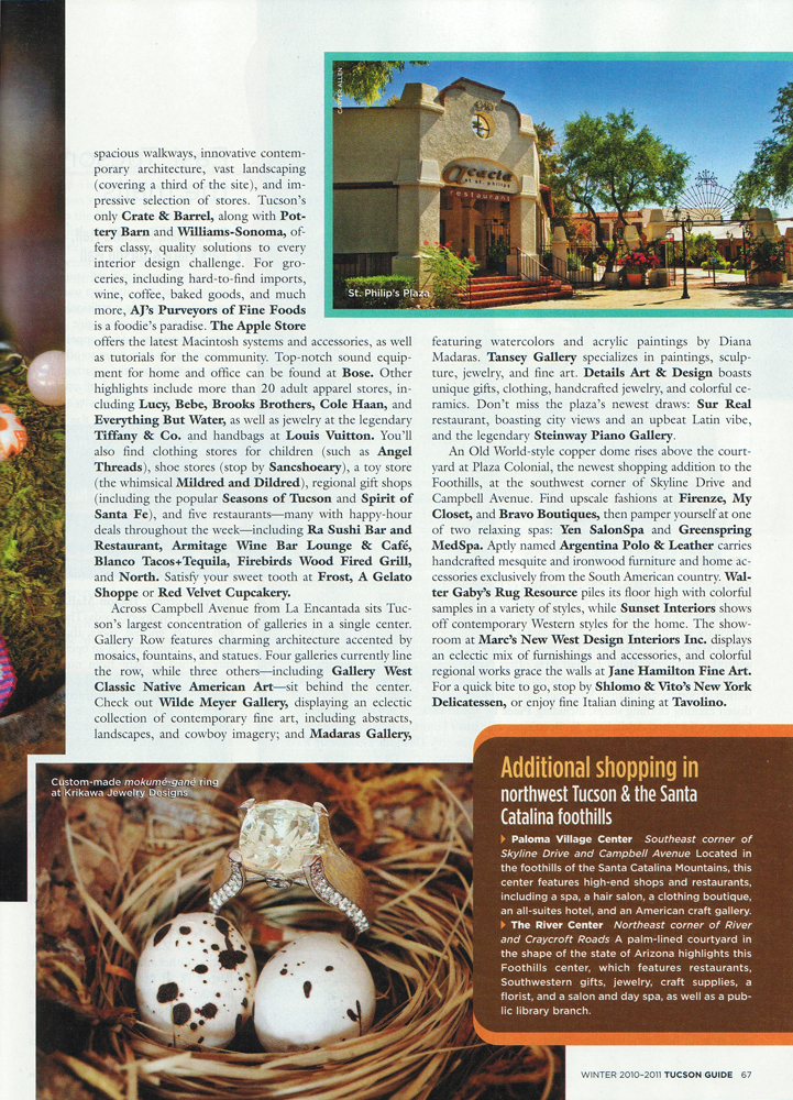 Tucson Guide Winter 2010 Article