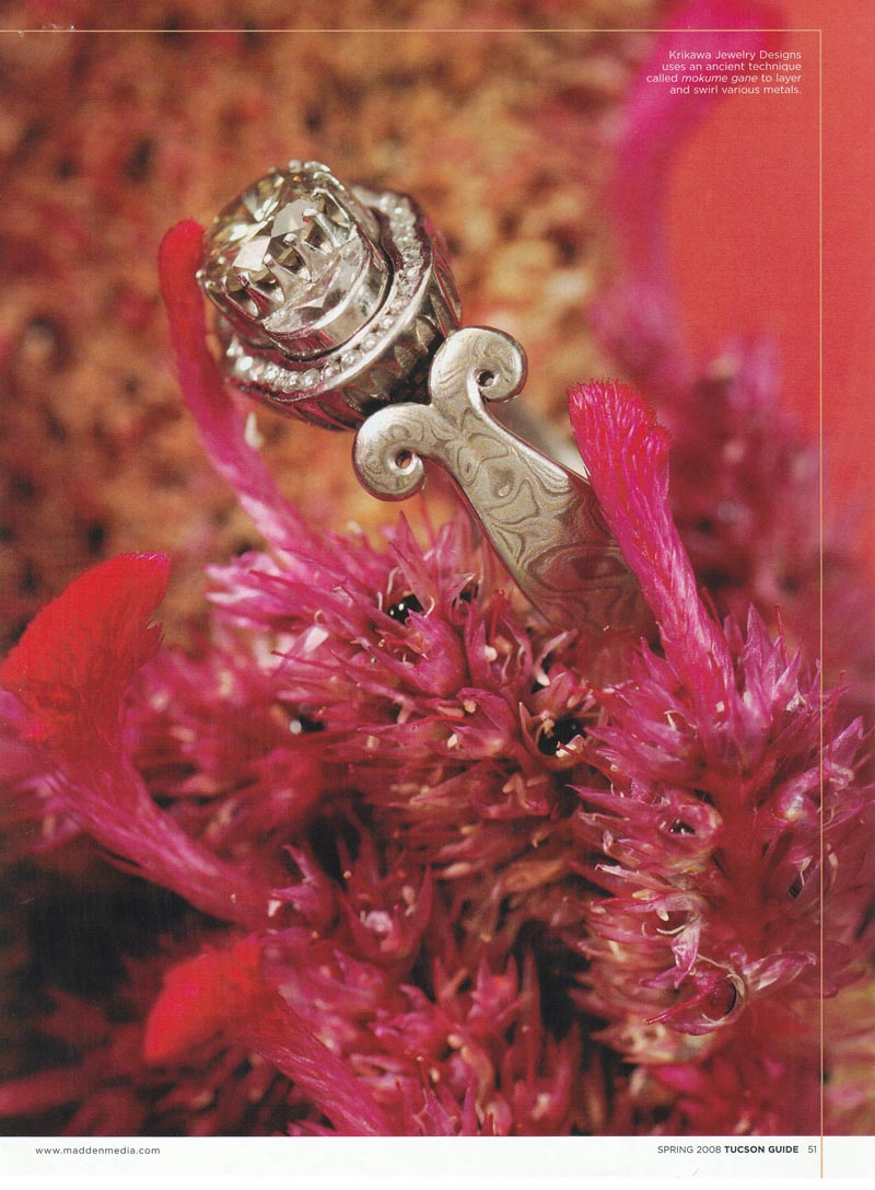 Tucson Guide Spring 2008 spread with Krikawa Ring