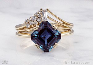 ring order design process alexandrite gold ring