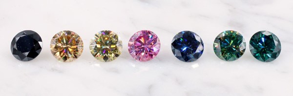 Colorful Moissanites