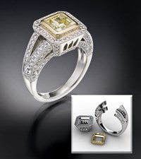 Micro Pave in Brilliant Cathedral Micro Pave in Brilliant Cathedral Engagement Ring