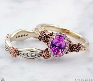 Floral Bouquet Engagement Ring 