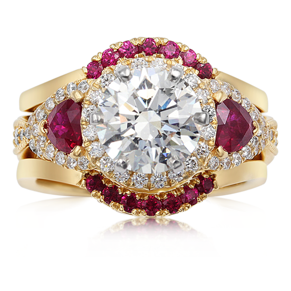 Timeless Ruby Engagement Ring