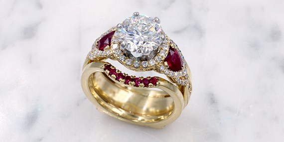 Timeless Ruby Engagement Ring