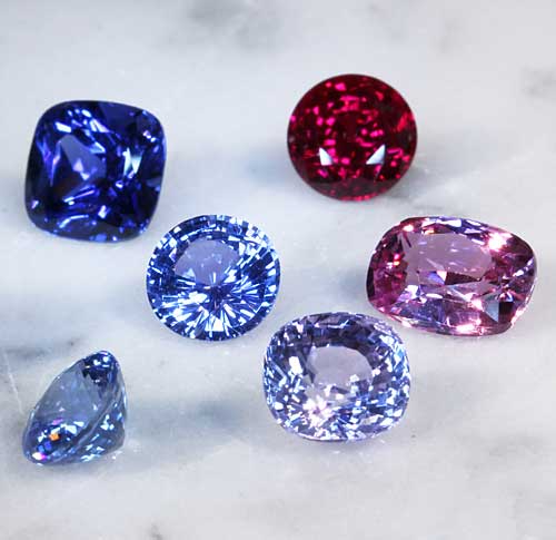 Natural Sapphire Color Chart