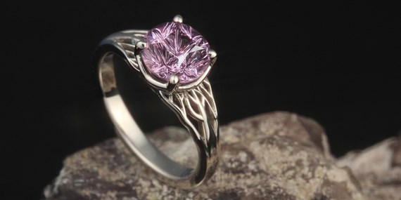 Spinel Center Stone Engagement Ring