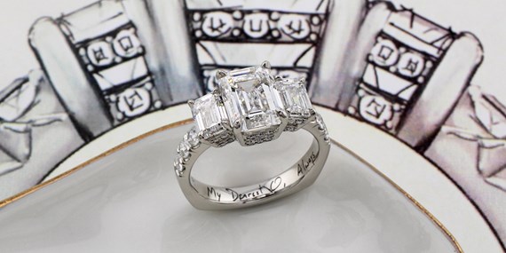 Personal inscription inside the ring