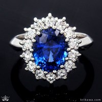 Vintage Sapphire Engagement Ring