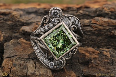 Tree Branch Hot Pin Engagement Ring