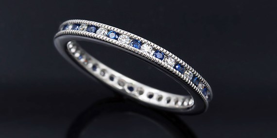 Millegrain on wedding band